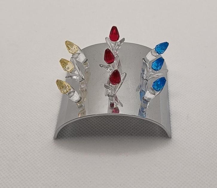 Swarovski kleine tulpen met standaard, Verzamelen, Swarovski, Zo goed als nieuw, Figuurtje, Ophalen of Verzenden