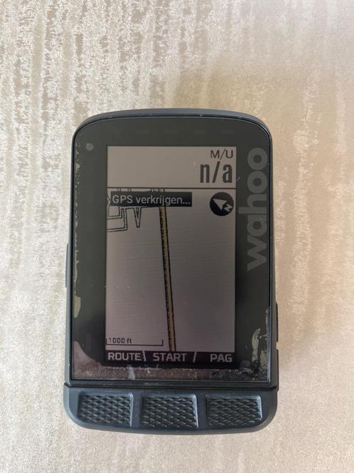 Wahoo fietscomputer, Fietsen en Brommers, Fietsaccessoires | Fietscomputers, Gebruikt, Draadloos, GPS, Hartslagsensor, Snelheidssensor