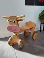 Loopfiets Vrolijke Koe - Houten Loopfiets, Ophalen, Gebruikt, Loopfiets