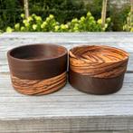 Nieuw unieke hanfgemaakte houten schalen, Ophalen of Verzenden, Zo goed als nieuw, Rond, Hout