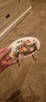 Vintage Kapstok met Bloemenmotief, Gebruikt, Ophalen of Verzenden, Metaal, Minder dan 25 cm