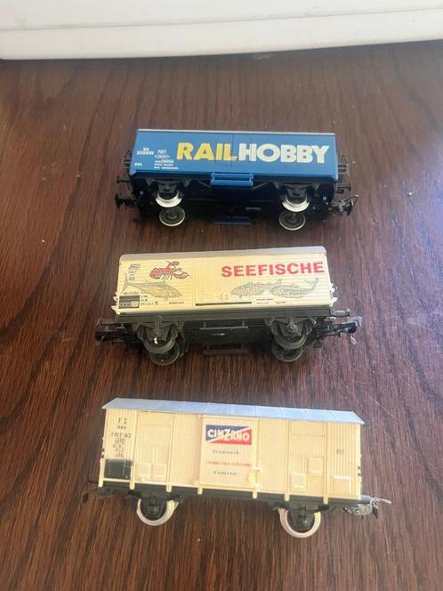 Goederenwagons van 3 verschillende Merken, Hobby en Vrije tijd, Modeltreinen | H0, Gebruikt, Wagon, Gelijkstroom, Märklin, Ophalen of Verzenden