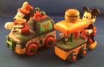 Disney. Mickey Musicteam en Mickey Hamburgercar., Verzenden, Mickey Mouse, Zo goed als nieuw, Beeldje of Figuurtje