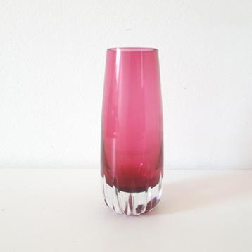 Vintage kristal vaasje roze vaasje antieke vaas