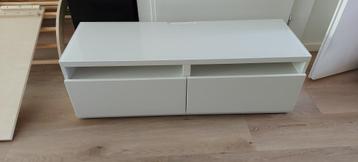 Besta tv meubel met glasplaat - Ikea