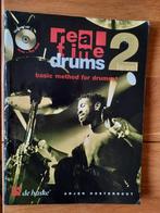 lesboek-Real Time Drums Level 2 Methode - + cd's -Oosterhout, Gebruikt, Overige genres, Drums of Percussie, Les of Cursus