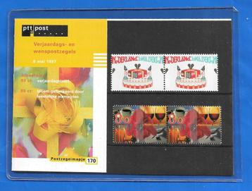 Postzegelmapje 170 - Verjaardags- en wenspostzegels 1997    beschikbaar voor biedingen
