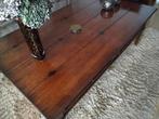 Massief houten tafel met 4 laden en 6 uittrekbladen, Huis en Inrichting, Tafels | Salontafels, 100 tot 150 cm, Zo goed als nieuw