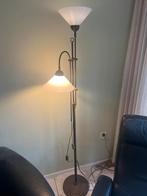 Gratis Staande Lamp met Twee Lampen, Ophalen, Zo goed als nieuw, Glas, 150 tot 200 cm