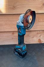 Makita DGA504 Haakseslijper + accu + snelspanmoer, Doe-het-zelf en Verbouw, Gereedschap | Slijpmachines, Ophalen of Verzenden