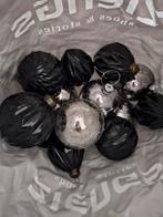 Kerstballen zwart en zilver, Diversen, Kerst, Ophalen, Zo goed als nieuw