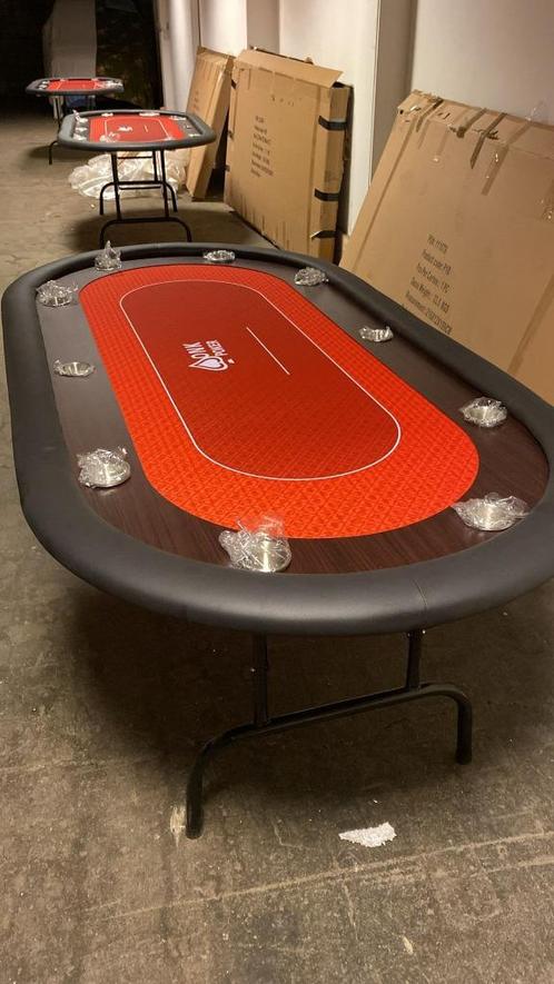 Pokertafel ONK Poker Rood 2 (2e Kans), Hobby en Vrije tijd, Gezelschapsspellen | Kaartspellen, Gebruikt, Vijf spelers of meer