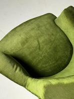 Stoel Bergère Frans antiek groen velvet, Huis en Inrichting, Stoelen, Ophalen, Gebruikt, Overige kleuren, Eén