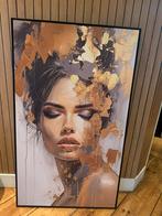 Schilderij vrouw in goud, Ophalen, Zo goed als nieuw, Schilderij