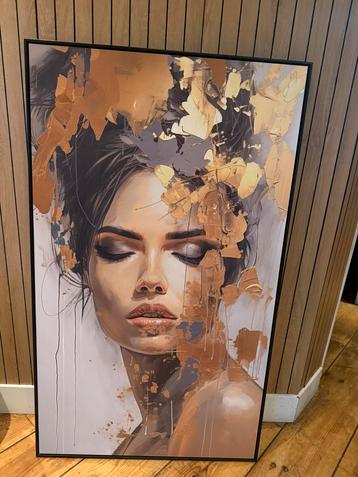 Schilderij vrouw in goud beschikbaar voor biedingen