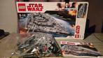 Lego first order star destroyer 75190, Ophalen of Verzenden, Zo goed als nieuw, Complete set, Lego