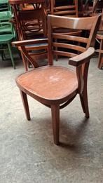 15 thonet cafe HUTTEN stoelen met print in brede zit horeca, Huis en Inrichting, Stoelen, Ophalen of Verzenden, Gebruikt, Vijf, Zes of meer stoelen