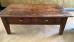 Antieke salontafel 130x70x48, Huis en Inrichting, Tafels | Salontafels, Ophalen, Gebruikt, 100 tot 150 cm, Koloniaal