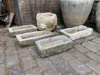 Oude hardstenen trog, Tuin en Terras, Ophalen, Gebruikt, Graniet, Waterornament