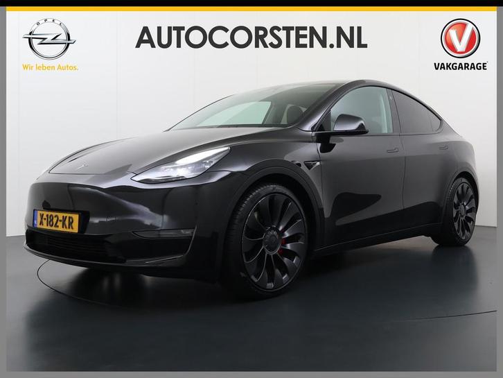 Tesla Model Y Performance 535pk AWD 75kWhWarmtepomp Panorama, Auto's, Tesla, Bedrijf, Te koop, Model Y, 4x4, ABS, Achteruitrijcamera
