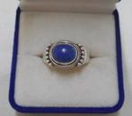 Zilveren vintage ring met lapis lazuli maat 18.75 nr.1130, 18 tot 19, Verzenden, Zo goed als nieuw, Dame