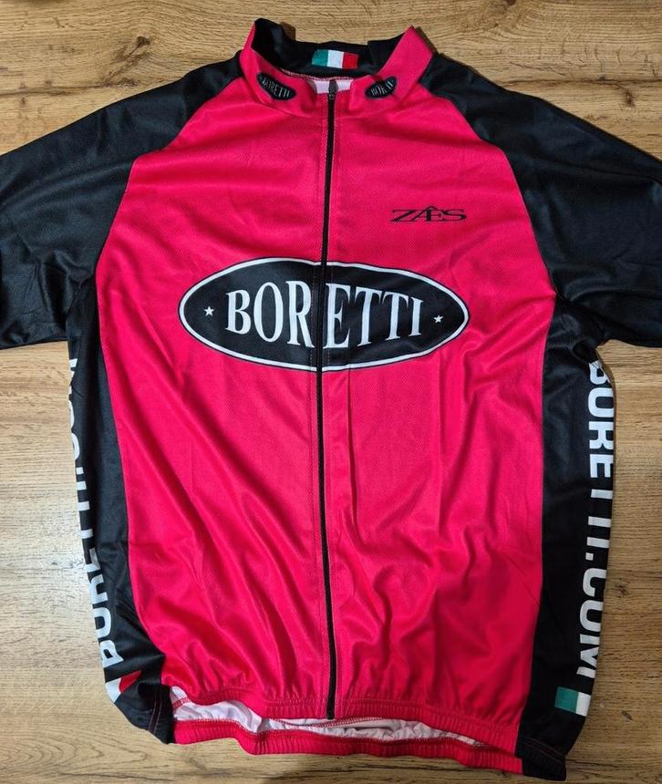 Boretti Fiets Shirt - Roze/Zwart - Maat XXL, Fietsen en Brommers, Fietsaccessoires | Fietskleding, Zo goed als nieuw, Heren, Bovenkleding