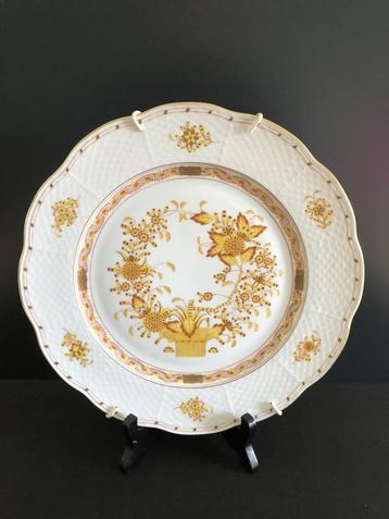 Herend porselein wandbord Indian Basket Yellow (Reyshof) beschikbaar voor biedingen