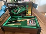 Mini Pooltafel - Compleet Spel in Doos, Ophalen of Verzenden, Zo goed als nieuw, Pooltafel