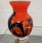 Vaas met mooie kleuren Römische Glashütte Linz puntgaaf., Ophalen of Verzenden