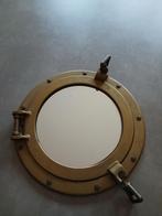 Vintage Scheepsraam Spiegel, Minder dan 50 cm, Gebruikt, Ophalen of Verzenden, Minder dan 100 cm
