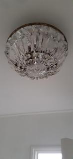 antiek kristalen plafond lamp, Antiek en Kunst, Ophalen, Rond, Minder dan 50 cm
