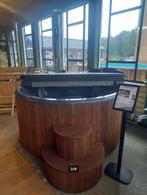 Hottub thermowood 200xH95cm Deluxe, MEGA-AANBIEDING!, Ophalen of Verzenden, Nieuw, Trap, Vast