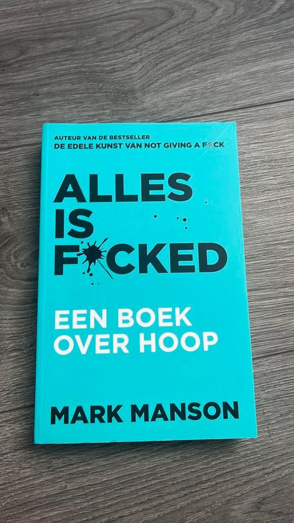 Mark Manson - Alles is f*cked, Boeken, Psychologie, Zo goed als nieuw, Ophalen of Verzenden