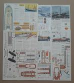 Léon Schuijt bouwplaten iconische boten – ca. 1965 – 7 stuks, Ophalen of Verzenden, Zo goed als nieuw, Motorboot, Schaalmodel