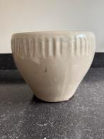 Aardewerk bloempot, kleur jade, Gebruikt, Rond, Binnen, Ophalen of Verzenden