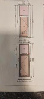 5 deuren met raam erboven bxh 1060 x 3480 per stuk € 1325, Ophalen of Verzenden, Gebruikt