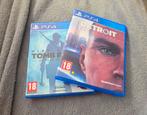 2 PS4 Spellen. Tomb Raider en Detroit become Human, Spelcomputers en Games, Games | Sony PlayStation 4, Avontuur en Actie, Vanaf 18 jaar
