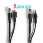Coax kabel, Combi Camerakabel, Coax,Stroomkabel div. lengtes, 10 meter of meer, Nedis, Nieuw, Info@marbeco.nl