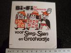 sticker Bi-Fi logo het pocketworstje worstje carnaval, Verzenden, Zo goed als nieuw, Merk