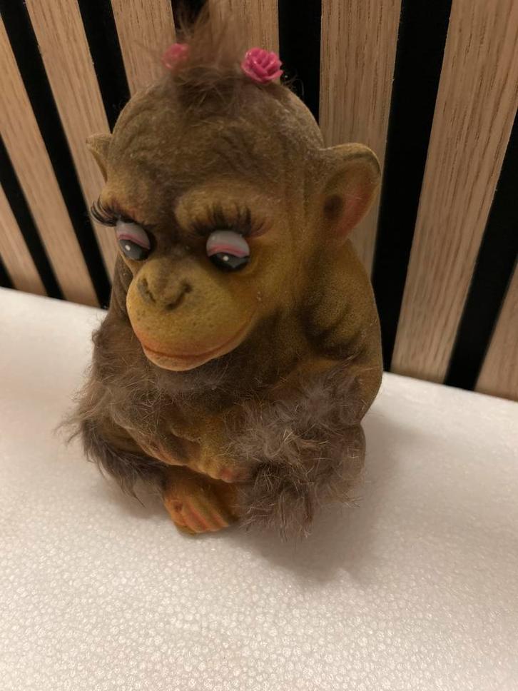 Vintage Aap Spaarpot met Wenkbrauwen, Verzamelen, Poppetjes en Figuurtjes, Zo goed als nieuw, Ophalen of Verzenden