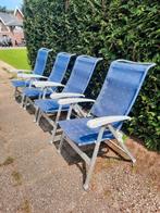 te koop: 4 campingstoelen voor volwassen personen, Tuin en Terras, Tuinstoelen, Ophalen, Zo goed als nieuw, Aluminium, Stapelbaar