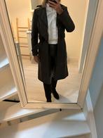 Vintage Mango leren trenchcoat XS/S, Kleding | Dames, Ophalen of Verzenden, Gedragen, Maat 34 (XS) of kleiner, Bruin