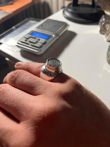 Zilveren Signet Ring met Dubbeltje 1936 beschikbaar voor biedingen