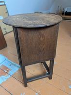 Vintage Breitafel/Bijzettafel met Opbergruimte, Ophalen