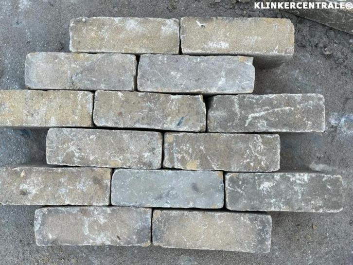 100m2 geel brons gemêleerd gebakken klinkers dikformaat, Tuin en Terras, Tegels en Klinkers, Gebruikt, Klinkers, Keramiek, 10 m² of meer