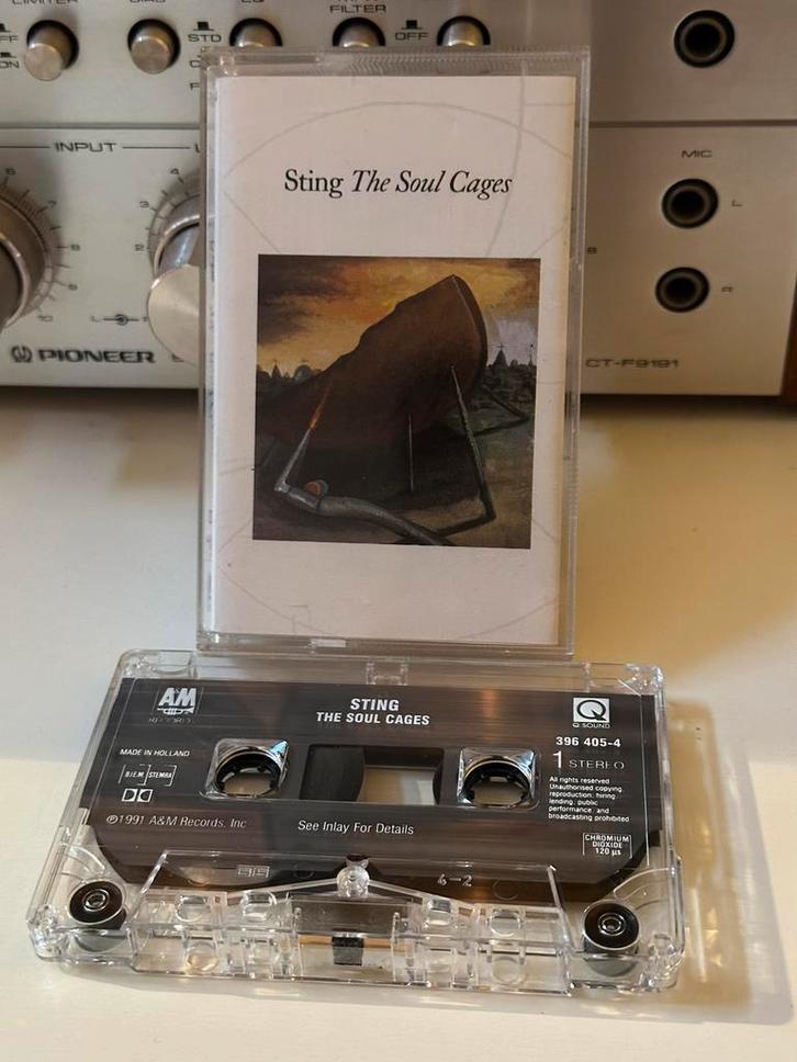 STING - The Soul Cages, Cd's en Dvd's, Cassettebandjes, Zo goed als nieuw, 1 bandje, Ophalen of Verzenden