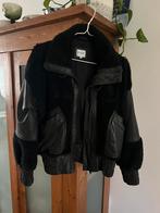 Est’seven winterjas zwart leer teddy maat S, Kleding | Dames, Jassen | Winter, Ophalen of Verzenden, Zo goed als nieuw, Zwart