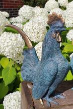 BRONZEN HAAN EN HEN / TUINBEELD / kip, Tuin en Terras, Tuinbeelden, Dierenbeeld, Nieuw, Info@huisentuindecoratiemarie.nl, Huis en tuin decoratie marie