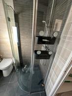 Douchecabine: glazen wanden en deur, Ophalen, Gebruikt, Met douche