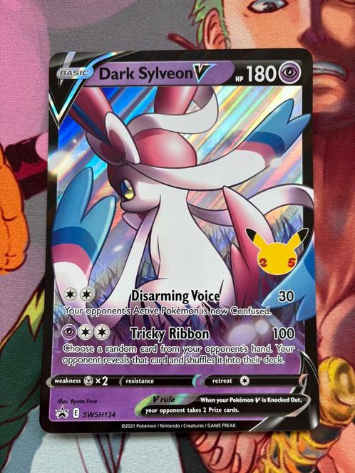 Jumbo Dark Sylveon V (SWSH 134) SWSH Black Star Promos, Hobby en Vrije tijd, Verzamelkaartspellen | Pokémon, Boosterbox, Ophalen of Verzenden